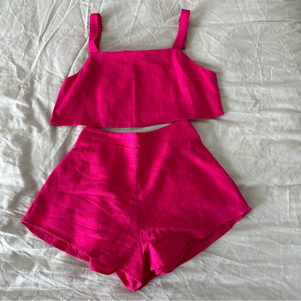 Showpo Pink Linen Set